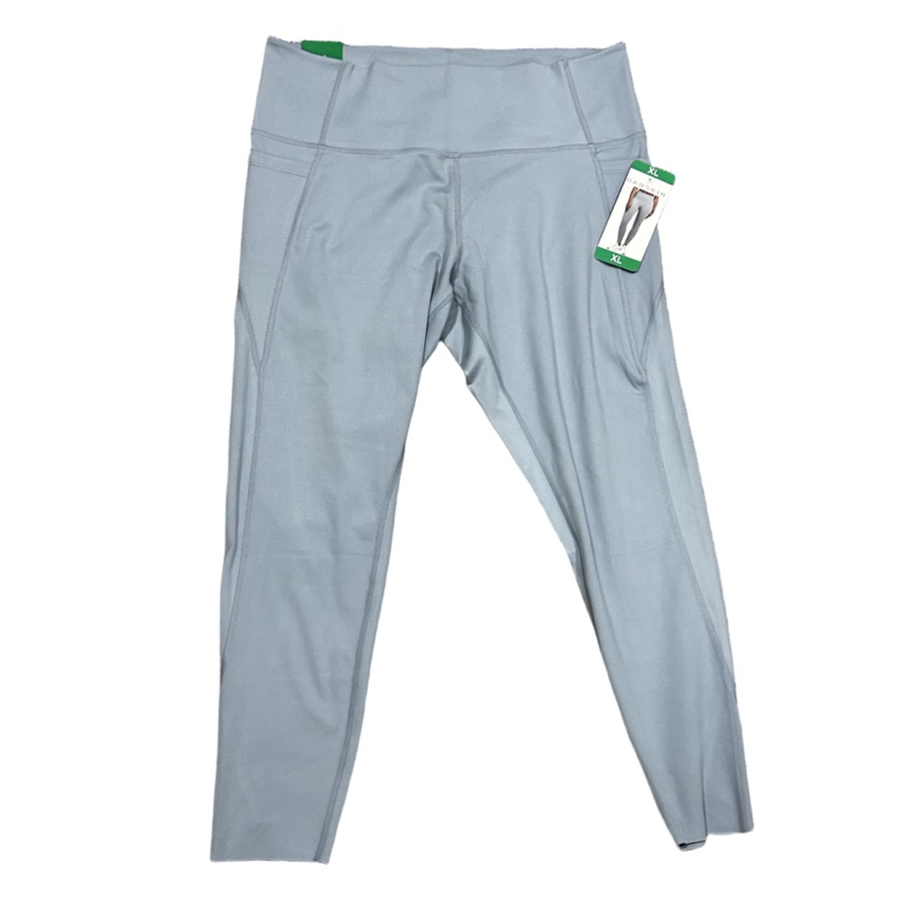 NWT Danskin High-Rise Brushed Leggings, Side Pockets, Heavyweight Nebula Blue XL